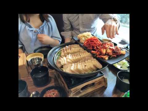Korean food 1 - 보쌈, 튀김, 막걸리 